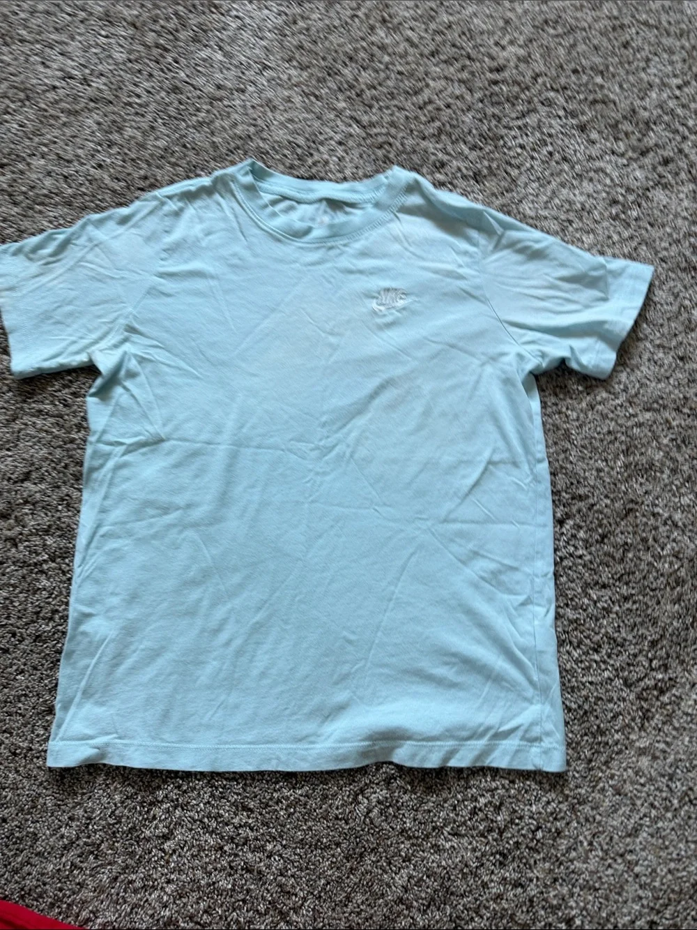 Nike Short Sleeve Crew Tees in Mint, Red, and Light Aqua